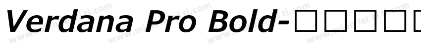 Verdana Pro Bold字体转换